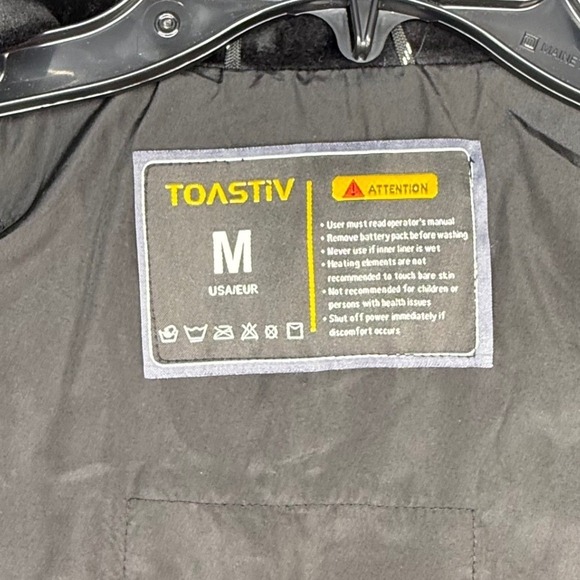 Toastiv Heated Vest Women Medium Black Puffer NO BATTERY - Picture 8 of 16